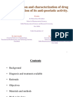 Gel Formulation of Drug X Drug and Evaluate Its Efficacy