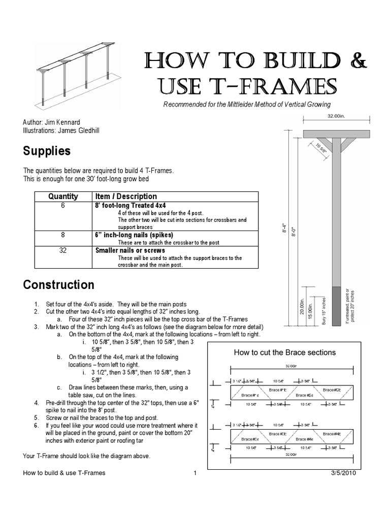 How To Build and Use T-Frames 20100305 PDF | PDF | Nature | Nature