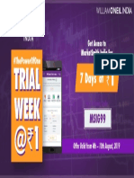 Free Week Offer Aug 4-10 2019 - MarketSmith India