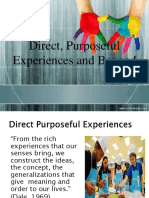 Direct Purposeful Experience