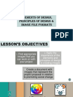 Elements of Design, Principles of Design & Image File Formats