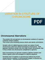 Variation in Struture of Chromosome