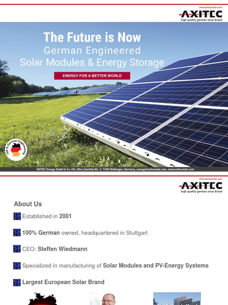 Axitec PV Modules | PDF | Solar Panel | Renewable Resources