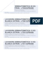 Descripcion Lavadora Cetron