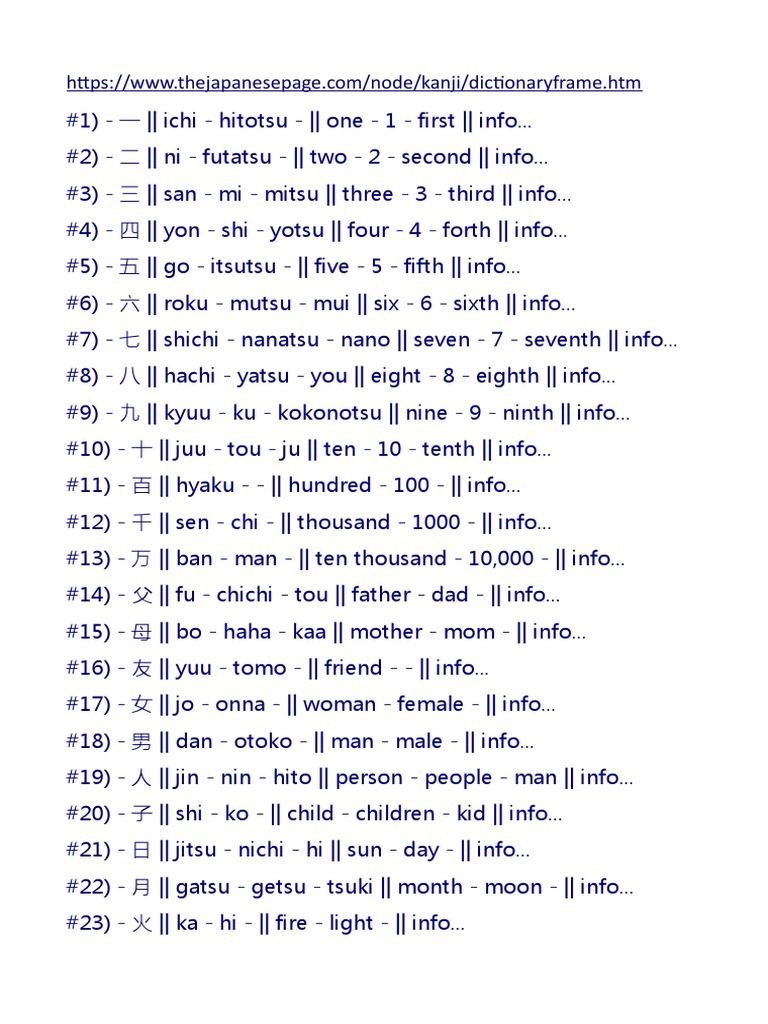 1000 Kanji | PDF | Nature