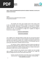 agravo de instrumento desinternação internação