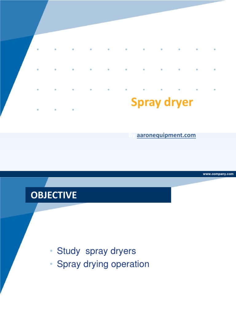 Spray Dryer PDF Chemistry Applied And Interdisciplinary Physics