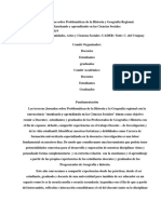 III Jornadas Sobre Problemáticas de La Historia y Geografía Regional