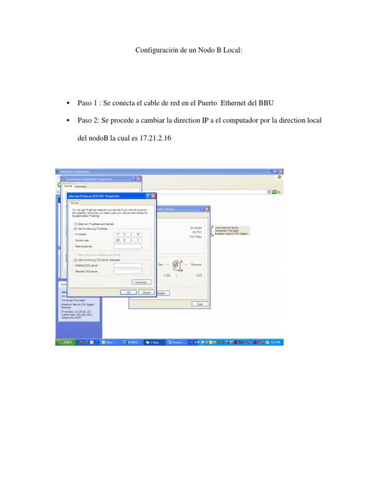 Configuracion de Un Nodo B | PDF
