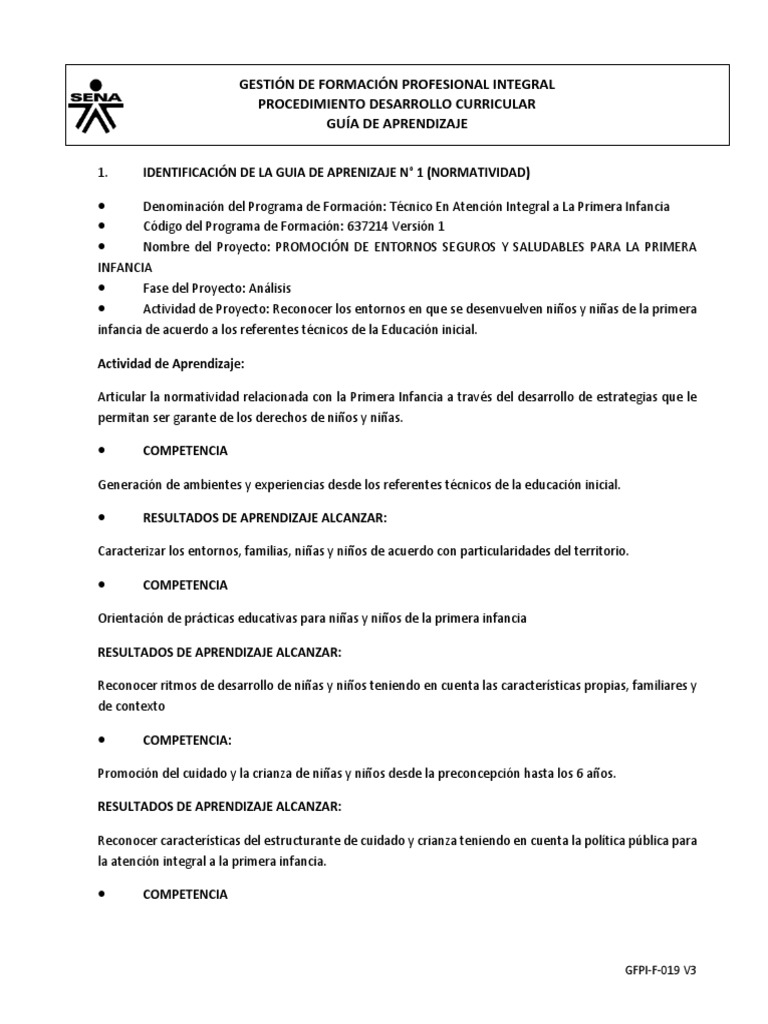 Jardines Sociales para la Primera Infancia | PDF | Educación de la ...
