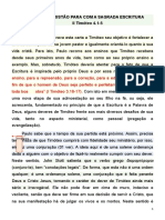 O Dever Cristão Para Com a Sagrada Escritura_II Timóteo 4.1-5