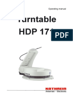 Turntable HDP 171: Operating Manual