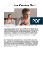 Casual Sex Creates Subconscious Guilt