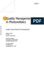 Quality Manual Photovoltaics