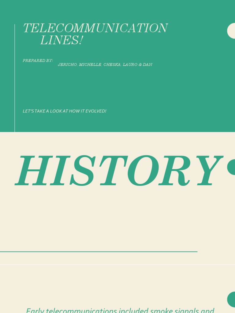 Evolution of Early Telecommunications | PDF | Social Science | History