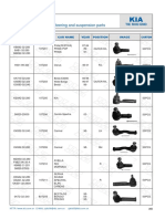 KIA Tie Rod End and Ball Joint Parts