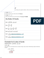 What Is Surds?: Example For 6 Rules of Surds