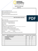 2019 - Adoption Form