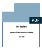 Presentacion Del Plan Reestructuracion PDF