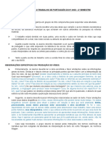 Orientações Oficiais para o Trabalho de Português Do 9º Ano