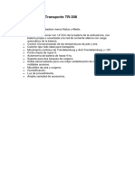 Ficha Tecnica Incubadora de Transporte TR 306 PDF