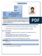 Abubaker CV For Sales Person
