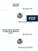 Censo de Población 1940 Oaxaca