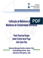 Calibração de Medidores de PH e Medidores de Condutividade