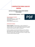 Metodo Instructivo para Cajas de Carton - Ficha 1692459 - Ami - Santiago Hernandez Rubiano, Devin Jacinto Ramirez Duarte