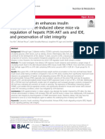 Dietary Curcumin Enhances Insulin Clearance in Diet-Induced Obese Mice Via Regulation of Hepatic PI3K-AKT Axis and IDE, and Preservation of Islet Integrity.