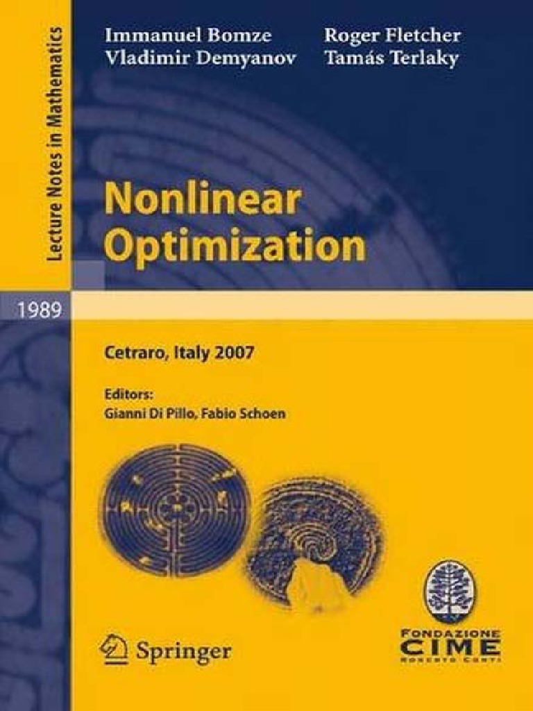 Nonlinear Optimization - Varios Autores | PDF | Mathematical ...