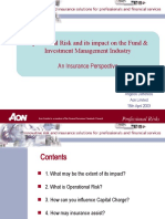 Operational Risk and Its Impact On The Fund & Investment Management Industry An Insurance Perspective