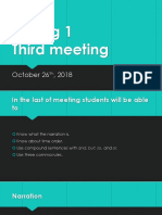 Writing 1 Third Meeting