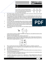 Physics Exercise on Induced Currents and Magnetic Fields