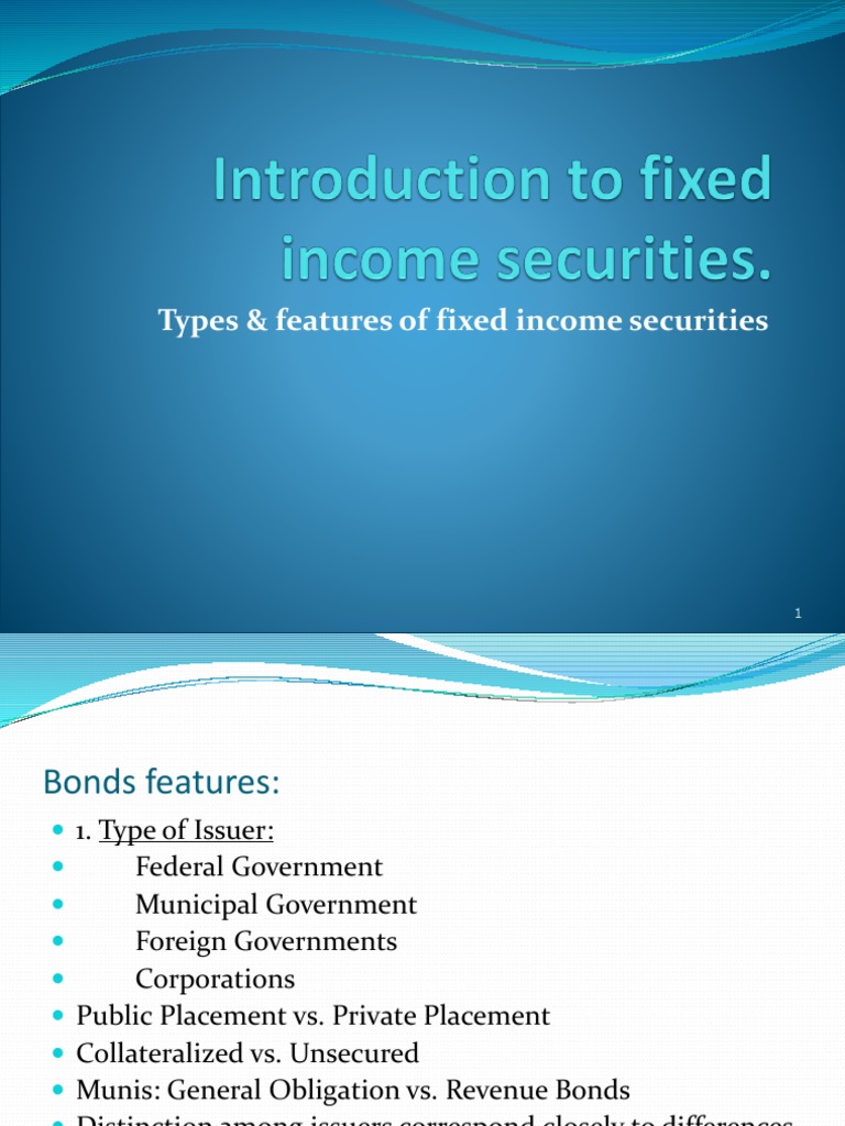 Fixed Security Analysis PDF Mortgage Backed Security Bonds