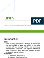 Lipids: Rusellalenv. Fernandez, RPH, Mspharm
