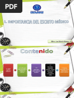 Unidad 1. El Escrito Médico