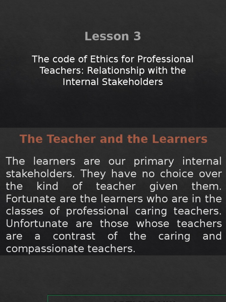 What Is Code Of Ethics For Professional Teachers