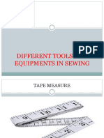 Different Tools and Equipments in Sewing