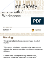 Student Safety in the Lab and Workplace