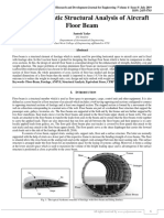 Design and Static Structural Analysis of Aircraft Floor Beam