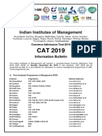 CAT 2019 Information Bulletin