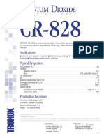 Applications Typical Properties: Tronox Cr-828