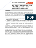 02.13 Surface Runoff, Percolation, Total Runoff and Evaporation From Precipitation (2013 Edition)