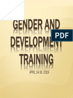 Gender and Development Training
