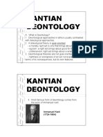 Kantian Deontology: - Egoism: A Right Act Brings About Good For The Self