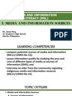 5 - Media and Information Sources
