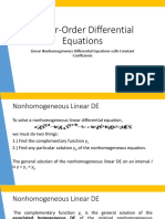 Undetermined Coefficients and Cauchy-Euler