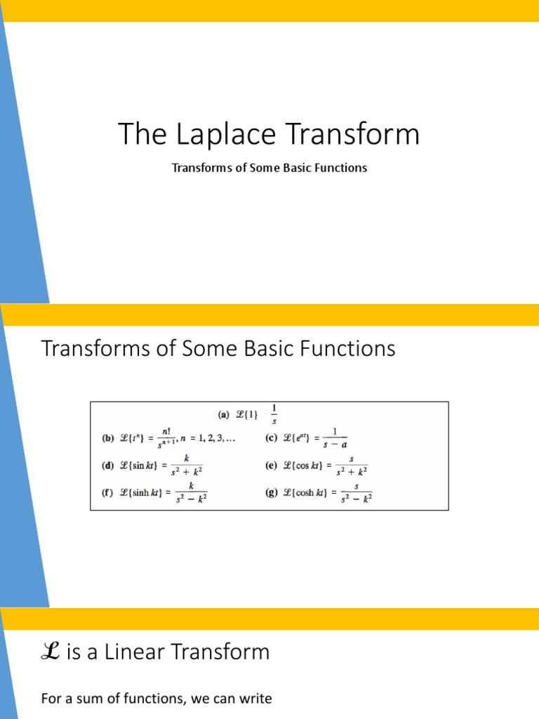 Understanding the Laplace Transform | PDF