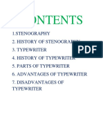 Contents Stenography